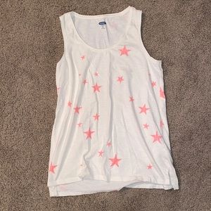 ⭐️3 for $20! Old navy pink star tank top